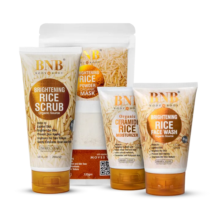 Rice Brightening Glow Kit – Radiance, Hydration & Natural Glow