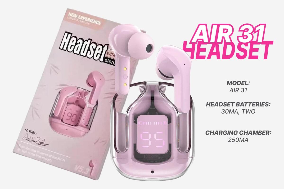 True Wireless Headset Stereo Model Air 31
