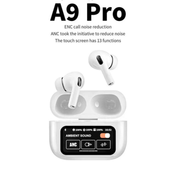 New A9 Pro Apple Airpods ANC/ENC Noise Reduction, Touch Control