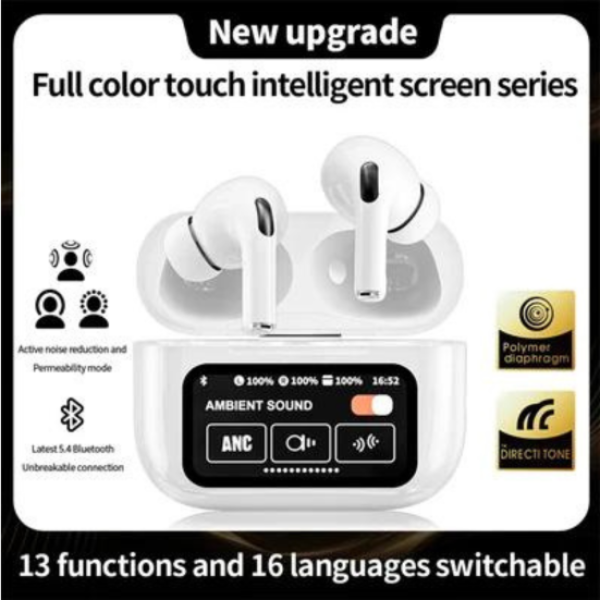 New A9 Pro Apple Airpods ANC/ENC Noise Reduction, Touch Control