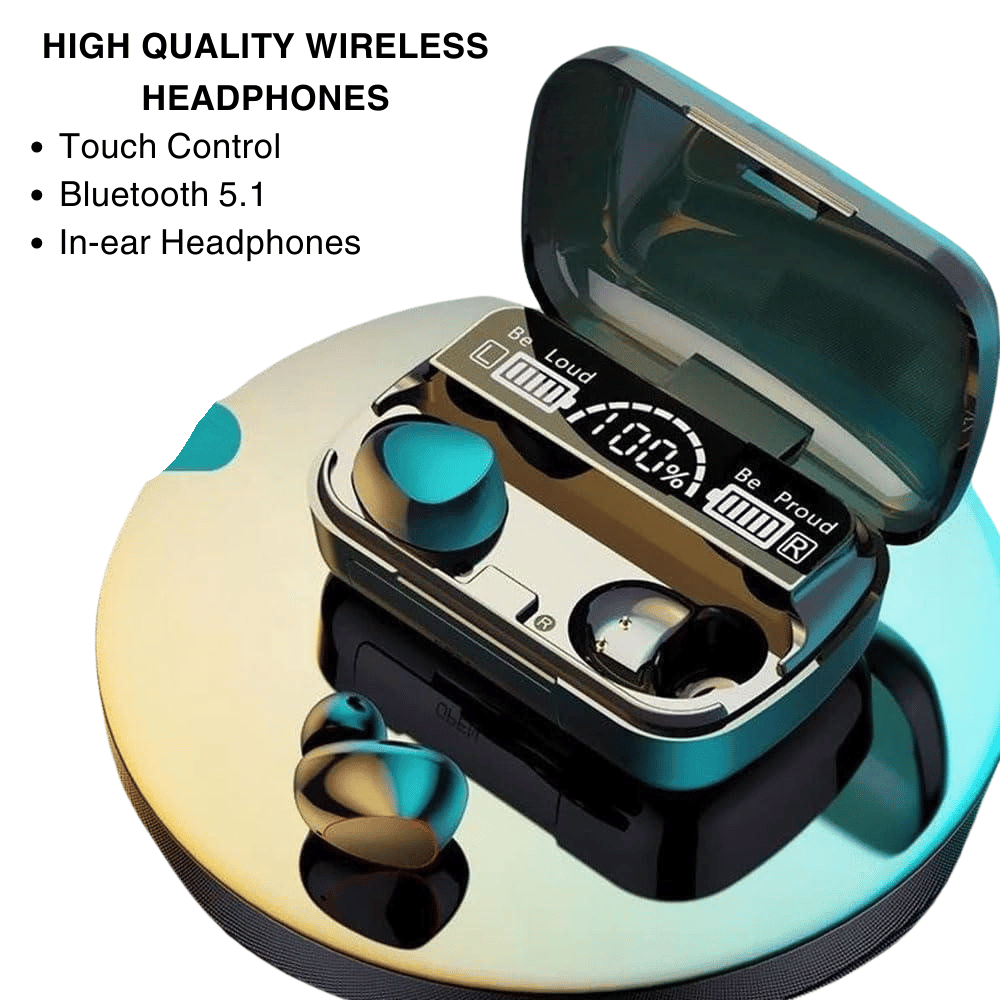 M10 TWS Wireless Bluetooth Earbuds – Noise Cancelling Earphones with LED Display