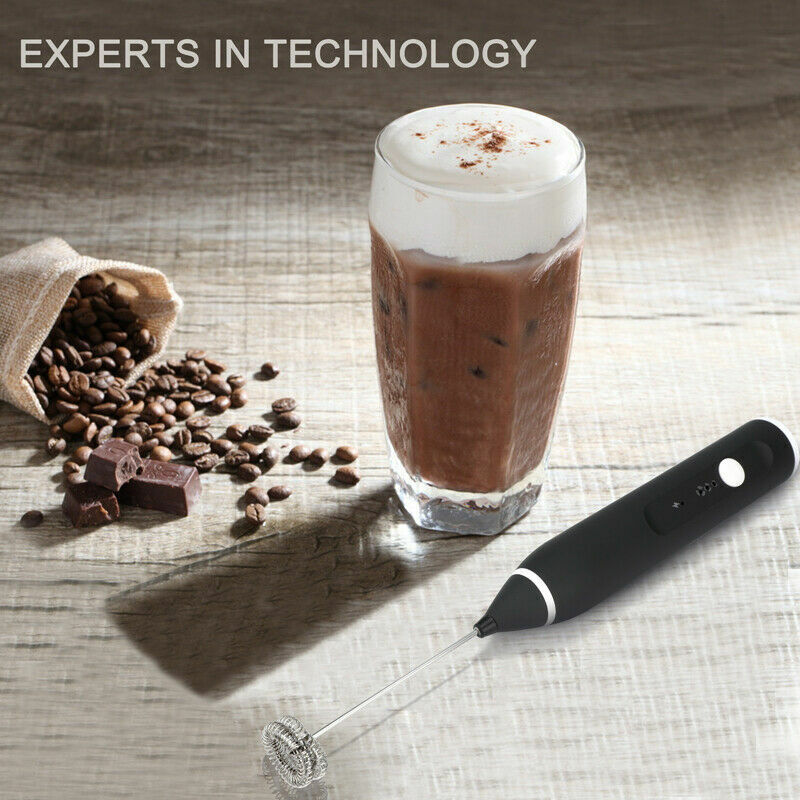Electric Milk Frother Portable Egg Beater/Coffee Beater USB Rechargeable Handheld Coffee Blender