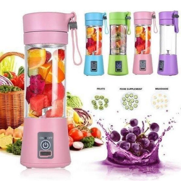 USB Rechargeable Juicer Blender 4 Blades Multi Functional.