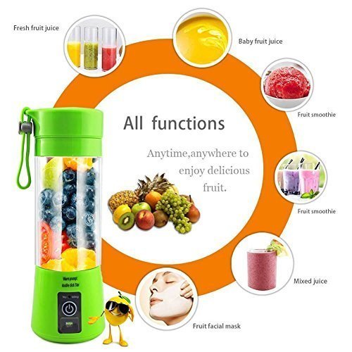 USB Rechargeable Juicer Blender 4 Blades Multi Functional.